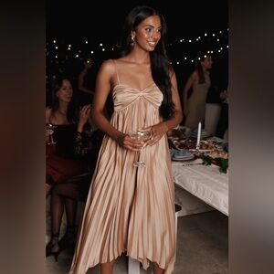 Petal & Pup Vikki Dress Gold Size 2